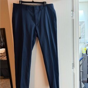 Haggar Blue Dress Pants Classic Tailored Fit